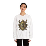 Aztec Golden Feather Headdress Mask Unisex Sweatshirt