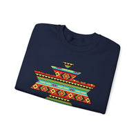 Sacred Geometric Textile Pattern Illustration Unisex Sweatshirt