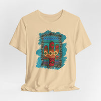 Glitter Serape Cactus on Leopard Burst Illustration Unisex T-Shirt