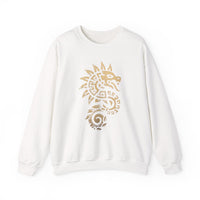 Quetzalcoatl Spiral Serpent Tribal Glyph Unisex Sweatshirt