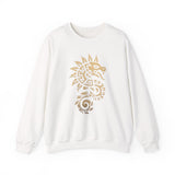 Quetzalcoatl Spiral Serpent Tribal Glyph Unisex Sweatshirt