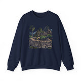 Andean Cliffside Inca Citadel Graphic Unisex Sweatshirt