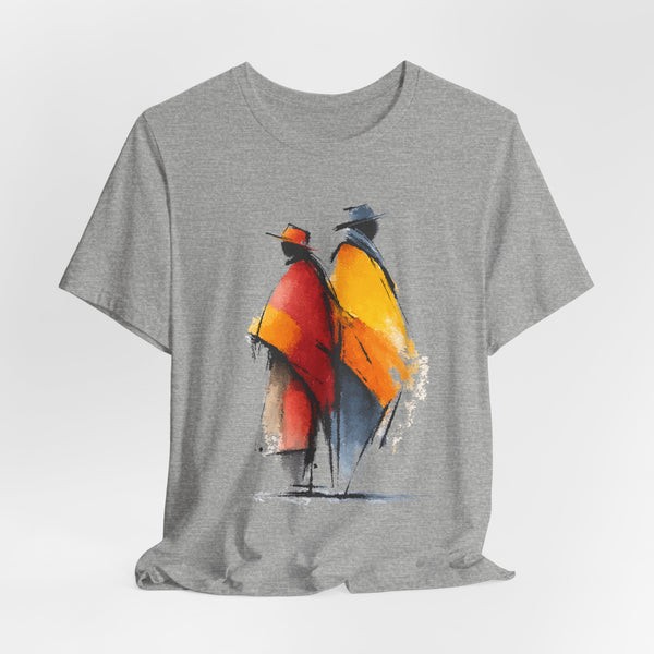 Andean Couple Poncho Art Unisex T-Shirt