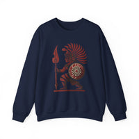 Young Warrior Glyph Pre-Hispanic Style Unisex Sweatshirt