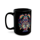 Ancient Mesoamerican Ceremonial Vessel Black Mug