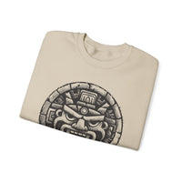 Mayan Jaguar Deity Woodcut Style Unisex Sweatshirt