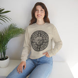 Sacred Aztec Calendar Face Unisex Sweatshirt