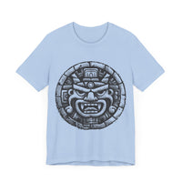 Mayan Jaguar Deity Woodcut Style Unisex T-Shirt