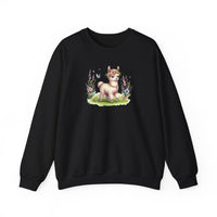 Baby Llama Inca Blossom Crown Unisex Sweatshirt