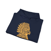 Aztec Eagle Pyramid Emblem Unisex Hoodie