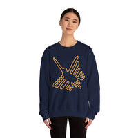 Nazca Lines Style Bird Unisex Sweatshirt