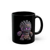 Stone Guardian of the Aztec Realm Black Mug