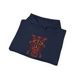 Aztec Fire Warrior Mask Unisex Hoodie