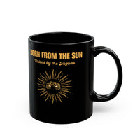 Sun Born Jaguar Guardian Black Mug