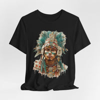 Maya Warrior Watercolor Portrait Unisex T-Shirt