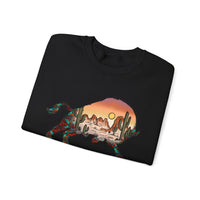 Aztec Buffalo Desert Sunset Silhouette Unisex Sweatshirt