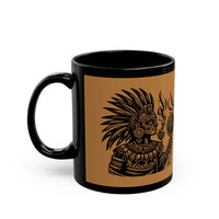 Tribal Spirit Glyph Symbol Illustration Black Mug