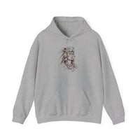 Aztec Warrior Woman Jaguar Spirit Sketch Unisex Hoodie