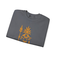 Sun Staff Shaman Tribal Symbol Gold Line Unisex Sweatshirt