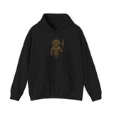 Warrior Shaman Tribal Glyph Gold Line Unisex Hoodie