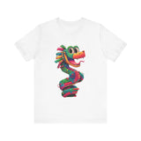 Cartoon Quetzalcoatl Cyber Serpent Unisex T-Shirt