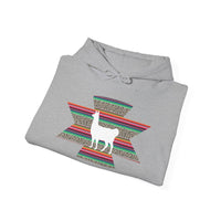 Andean Llama Fiesta Illustration Unisex Hoodie