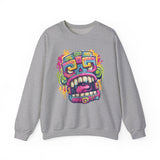 Graffiti Mayan Skull Cartoon Style Unisex Sweatshirt