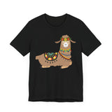 Resting Alpaca In Traditional Ornaments Unisex T-Shirt