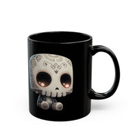 Adorable Tribal Aztec Skull Glow Black Mug