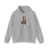 Inca Warrior Woman Watercolor Portrait and Tribal Jewelry Unisex Hoodie