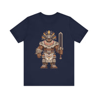 8-Bit Aztec Warrior Pixel Art Style Unisex T-Shirt