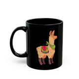Peru Culture Llama Graphic Black Mug