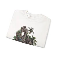 Mayan Jungle Temple Guardian Stairway Unisex Sweatshirt