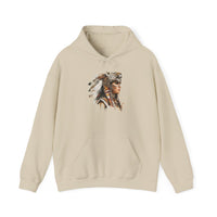 Aztec Jaguar Warrior Woman Watercolor Unisex Hoodie