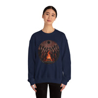 Sacred Fire Tribal Ceremony Glyph Style Unisex Sweatshirt