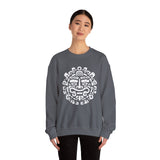 Andean Dual God Symmetry Tribal Glyph Style Unisex Sweatshirt