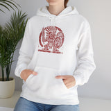 Pre-Hispanic Warrior Symbol Red Glyph Unisex Hoodie