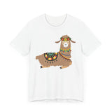 Resting Alpaca In Traditional Ornaments Unisex T-Shirt