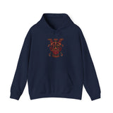 Aztec Fire Warrior Mask Unisex Hoodie