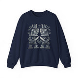 Obsidian Blade Warriors Aztec Glyph Style Unisex Sweatshirt