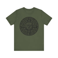 Sacred Aztec Calendar Face Unisex T-Shirt