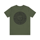Sacred Aztec Calendar Face Unisex T-Shirt