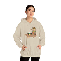 Resting Alpaca In Traditional Ornaments Unisex Hoodie