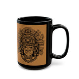 Inca God Graphic Symbol Inti Black Mug