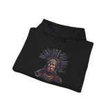 Tribal Feather Headdress Warrior Unisex Hoodie