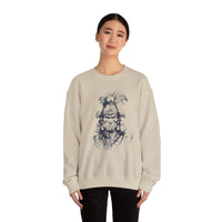 Fierce Inca Warrior Ink Illustration Unisex Sweatshirt