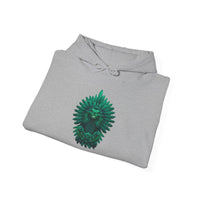 Quetzalcoatl Feathered Serpent God Dark Portrait Unisex Hoodie