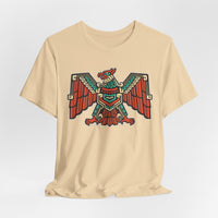 Aztec Solar Eagle Emblem Illustration Unisex T-Shirt