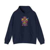 Psychedelic Mesoamerican Totem Mask Unisex Hoodie