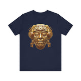 Aztec Golden Solar Deity Mask Unisex T-Shirt